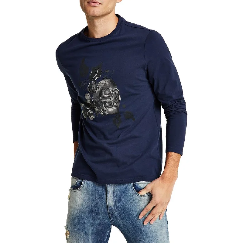 INC Mens Devon Cotton Crewneck Graphic T-Shirt