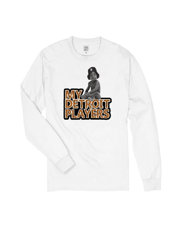 Ink Detroit - My Detroit Players - Long Sleeve T-Shirt - White