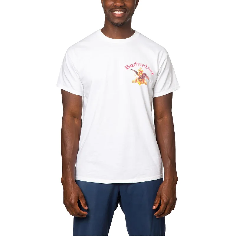 Junk Food Mens Budweiser Logo Graphic T-Shirt
