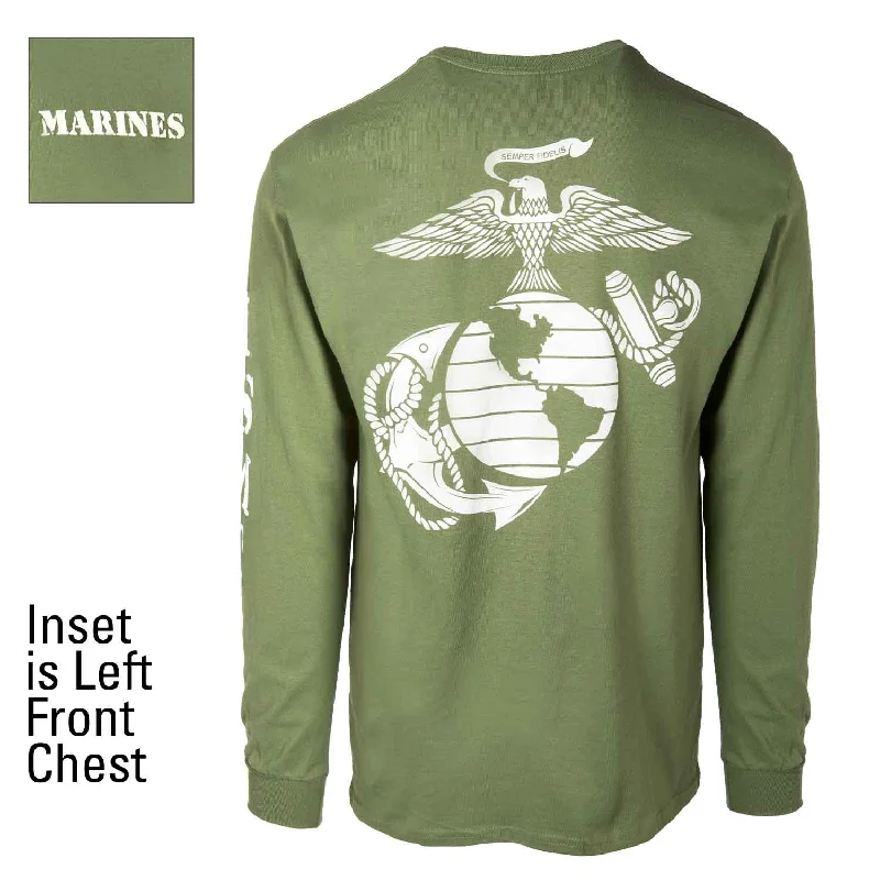 USMC OD Long Sleeve T-shirt