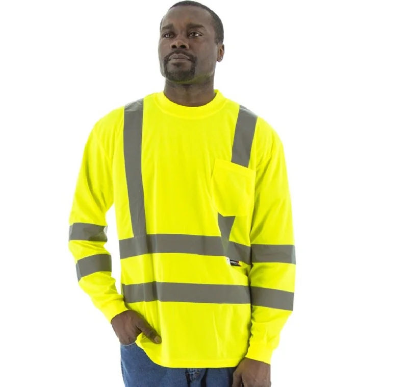 Majestic Men's Hi-Vis Long Sleeve Shirt