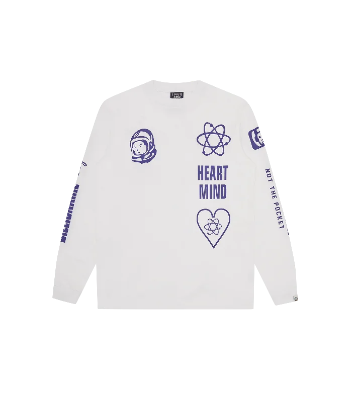 MULTI PRINT L/S T-SHIRT - WHITE