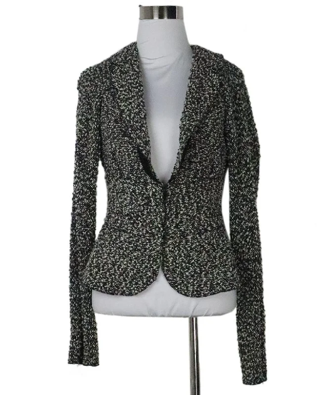 Nina Ricci B&W Wool Jacket sz 4