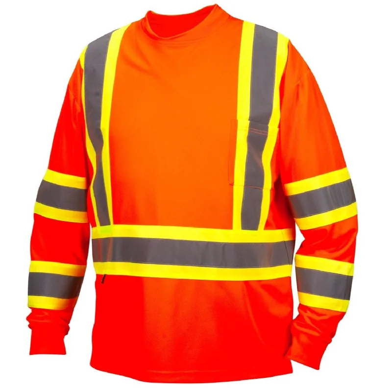 Pyramex Men's Hi-Vis Long Sleeve Shirt