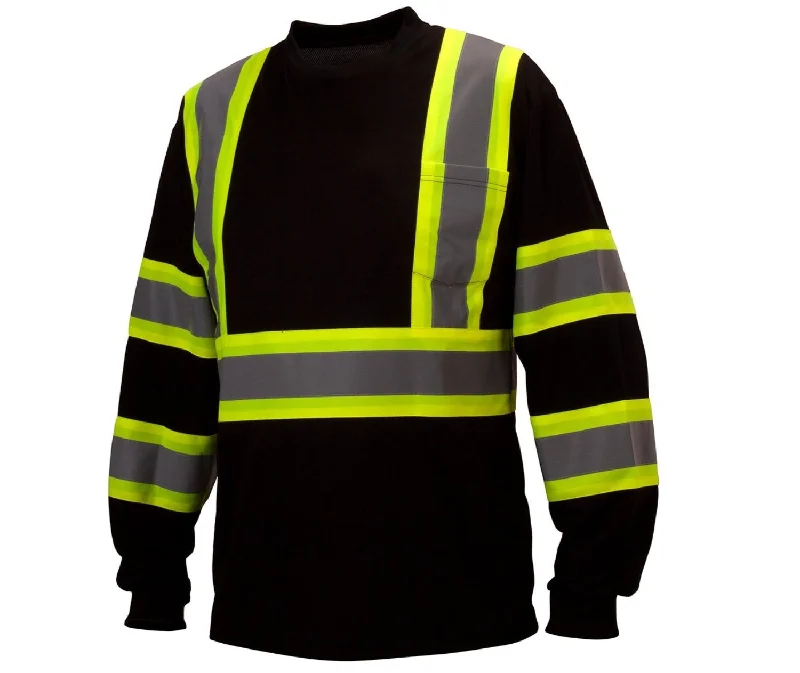 Pyramex Men's Enhanced Hi-Vis Long Sleeve Shirt