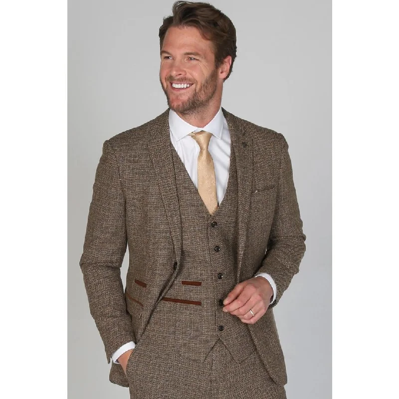 Ralph - Men's Tweed Brown Blazer