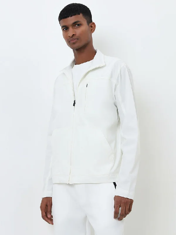 Studiofit Off-White Relaxed-Fit Jacket