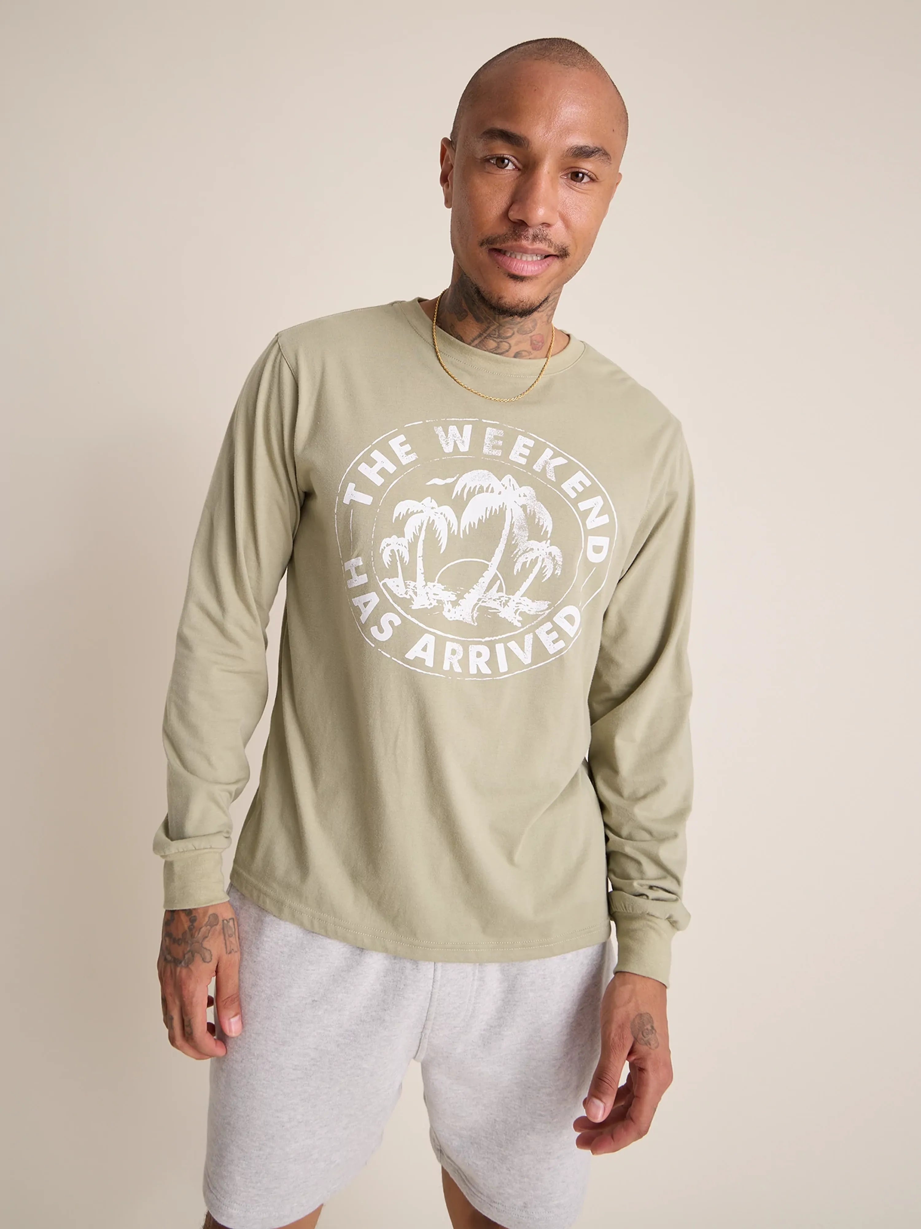 The Relaxer (L/S Non Pocket T-Shirt) - Olive Green