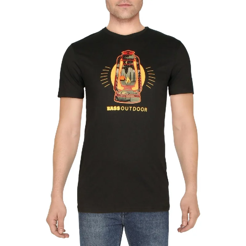 BASS OUTDOOR Mens Cotton Crewneck Graphic T-Shirt