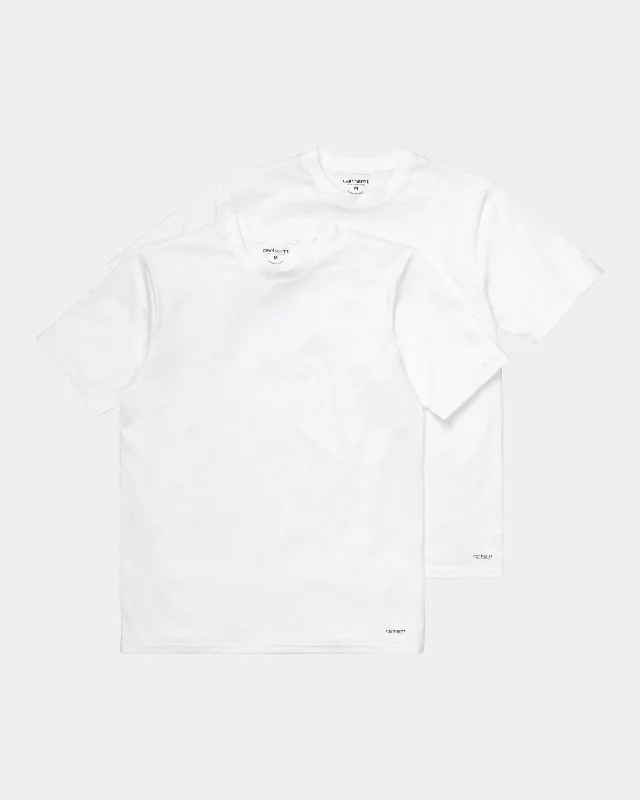 Standard Crew Neck T-Shirt (2 Pack) | White + White